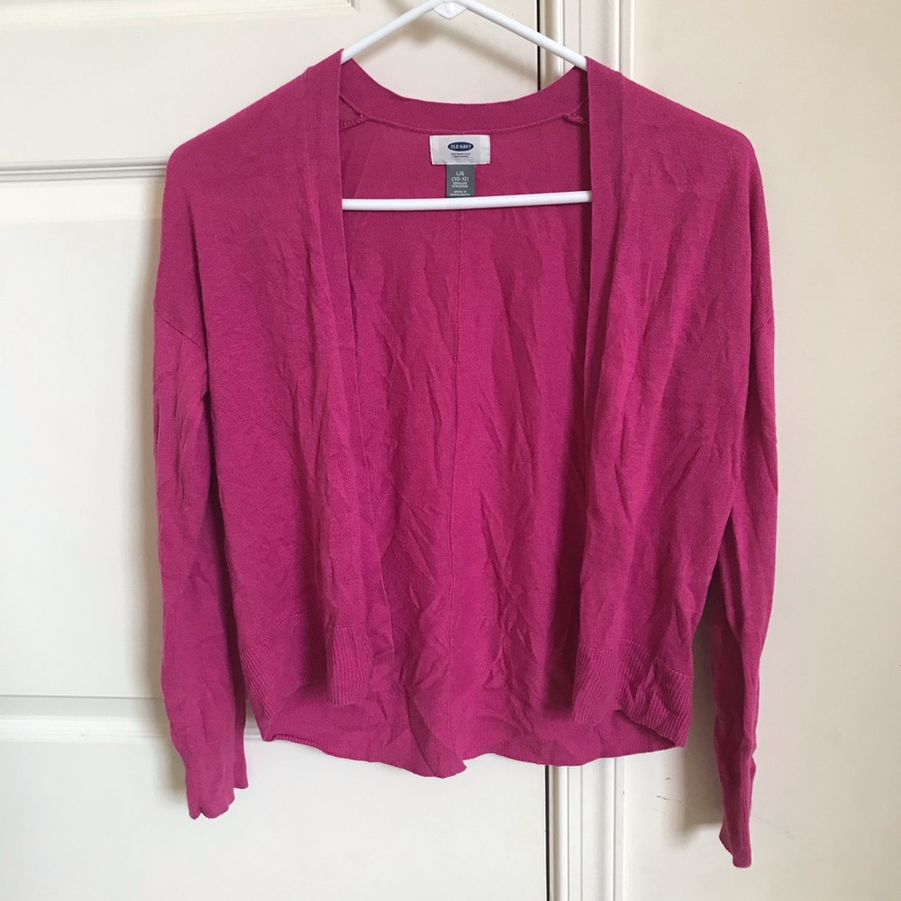 Pink old navy sweater